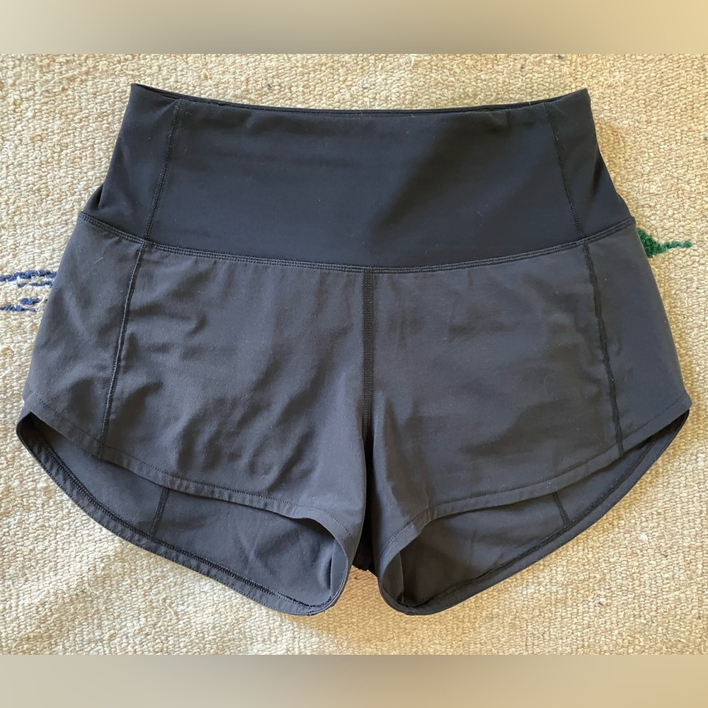lululemon Speed Up High Rise 2.5 black size 2